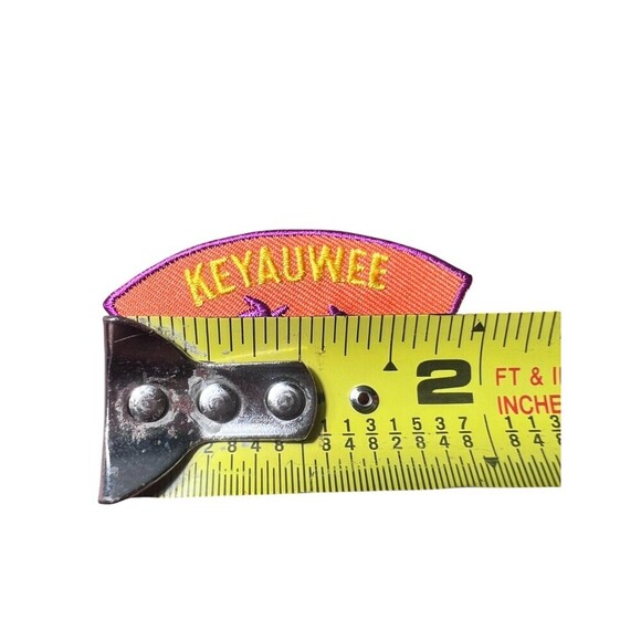 NEW Tribal Native American Keyauwee Indians 2" Embroidered Patch Badge Orange - Picture 2 of 3